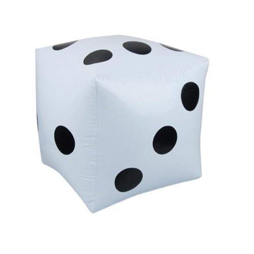 2pcs White Big Inflatable Dice Pool Toy Party Favours