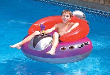 UFO Spaceship with Squirt Gun Water Float Toy for Swimming Pool & Beach