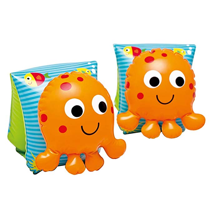 Intex Lil' Octopus Inflatable Arm Bands Floatation Sleeves, for Ages 3-6
