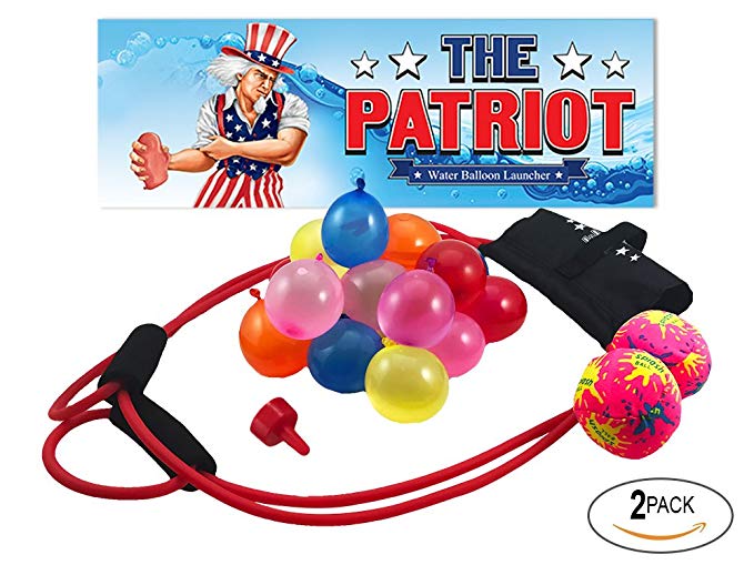 The Patriot Water Balloon Launcher/Pumpkin Chunkin Slingshot/Kids and Adults/Outdoor Game