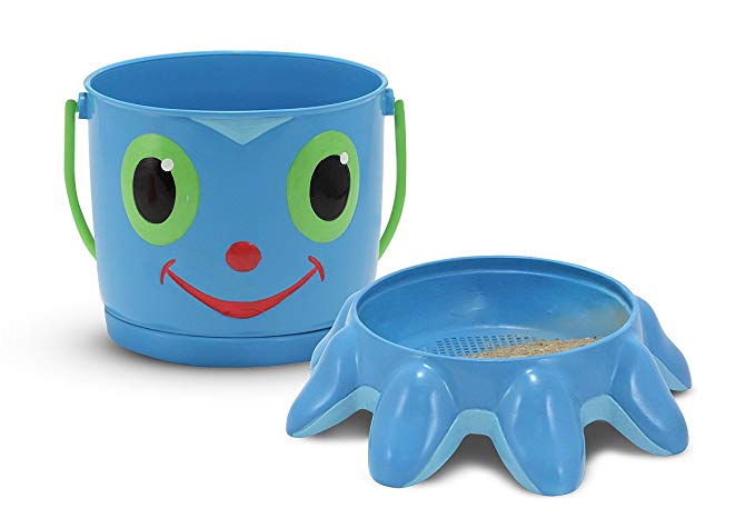 Melissa & Doug Sunny Patch Flex Octopus Sand Pail and Sifter