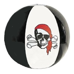 Inflatable Mini Pirate Beach Balls (1 Dz)