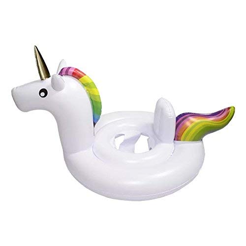 Hi-Pro Inflatable Kids Children Swim Ring Seat Boat Unicorn Baby Swimming Pool Toy Float Raft