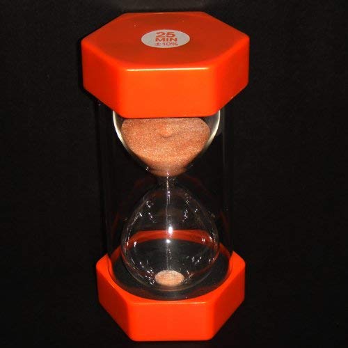 VStoy Security Fashion Hourglass 25 Minutes Sand Timer-Orange