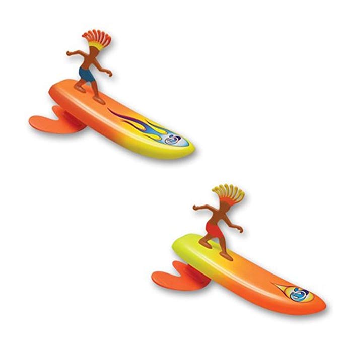 Surfer Dudes Wave Powered Mini-Surfer and Surfboard Beach Toy - 2 Pack - Sam and Rick