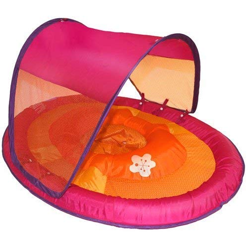 Swimways Baby Spring Float with Canopy - Pink Flower