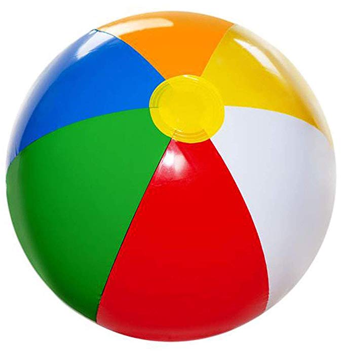 4E's Novelty Inflatable Beach Balls Pack of 12 Bulk Large 20-inch, Summer Beach & Pool Party Supplies, Beach Ball for Kids Toddlers Boys Girls