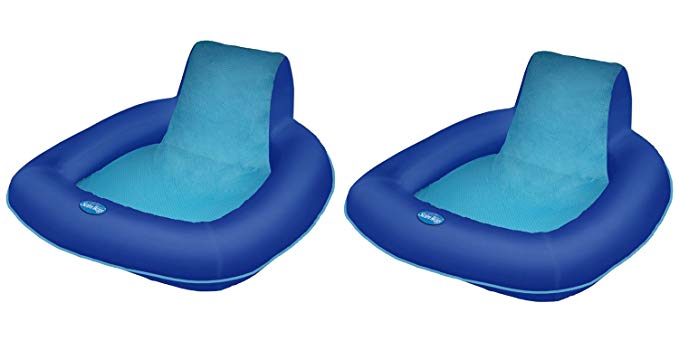 SwimWays Spring Float SunSeat Floating Pool Lounge Chair (2-Pack) | 13017