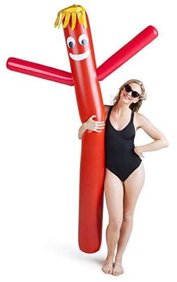 BigMouth Inc Wacky Waving Tubeman Pool Float, Over 6 Feet Long, Funny Inflatable Vinyl Summer Pool or Beach Toy, Patch Kit Included