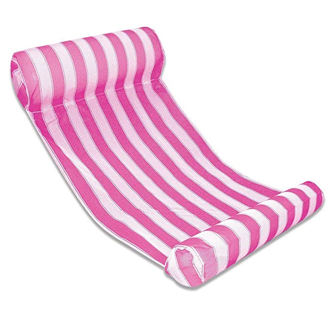 Premium Swimming Pool Float Hammock, Inflatable Swimming Pools Lounger, Water Hammock Lounge, Luxury Swimming Pool and Ocean Lilo (Pink)