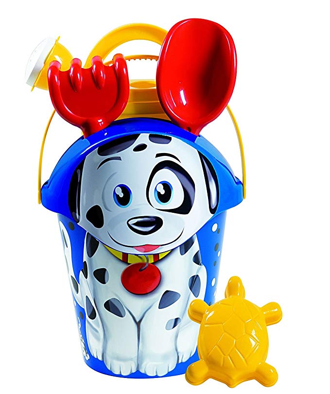 Androni Beach Pail and Sand Toy Set, Dalmatian (6-Piece)