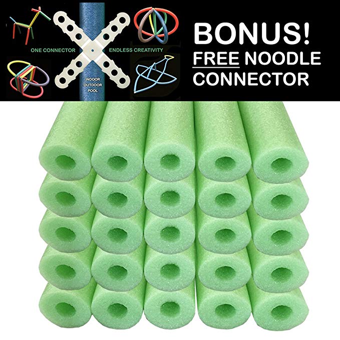 Oodles of Noodles 25 Pack of 52 Inch Foam Swimming Pool Floatie Wholesale Price Lime Green