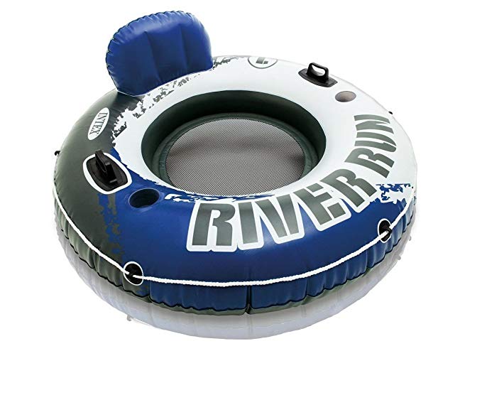Intex River Run 1 Inflatable Floating Tube Raft for Lake, River, & Pool (4 Pack)