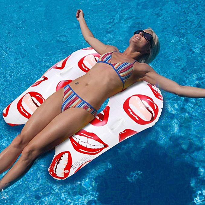 Mocoosy Swim Ring Tube Raft Size100cm/39.4'', Tooth Shape Swim Rings Pool Toys for Swimming Pool Party Decorations Safe and No Bad Smell Fit Adults and Kids