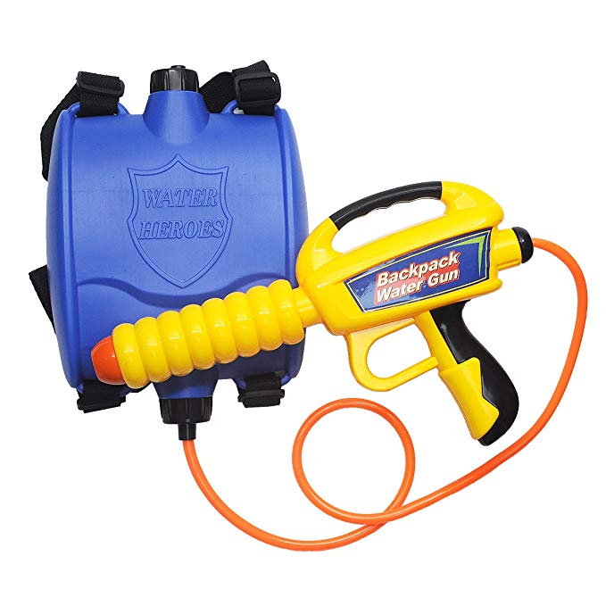 Lydaz Water Gun Backpack Pump Squirt Gun Soaker Blaster High Capacity Long Range with Tank Outdoor Swimming Pool Beach Summer Toys for Kids