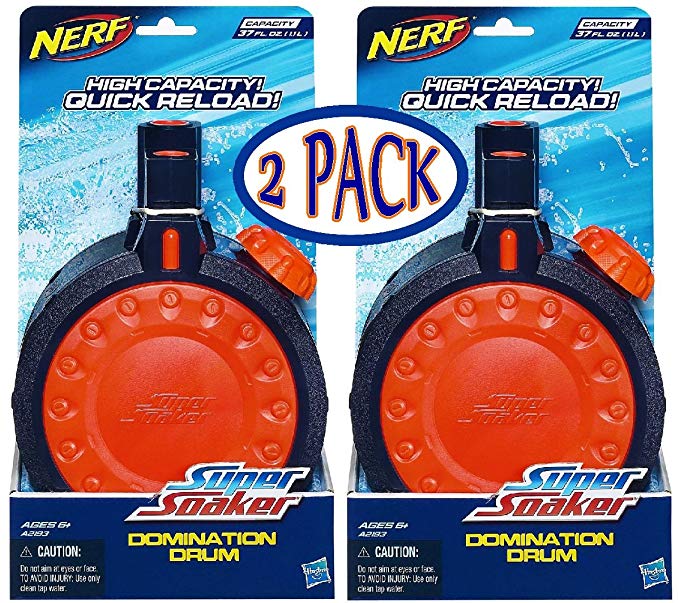 SUPERSOAKER Nerf Super Soaker Domination Drum Water Clip - 2 Pack