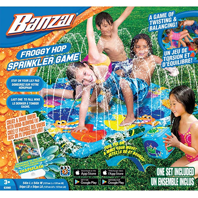 Banzai Froggy Hop Sprinkler & Splash Pad Game