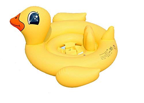 qicaibei Yellow duck ducky duckie baby kids toddler inflatable pool floats raft Boat Perfect pool Toy