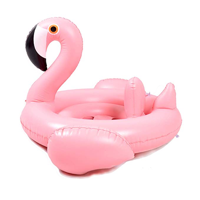 Inflatable Float Swimming Aids Pool Flamingo Swim Ring Pink Bird Floaties Seat Boat Raft Summer Play Lounger Beach Toys for Baby Kids