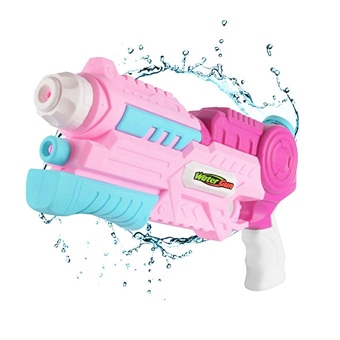 Goodayeah Water Gun Blaster Super Squirt Guns Water Pistol 35oz/32ft Soaker Summer Games for Kids Pool Toys(Pink)