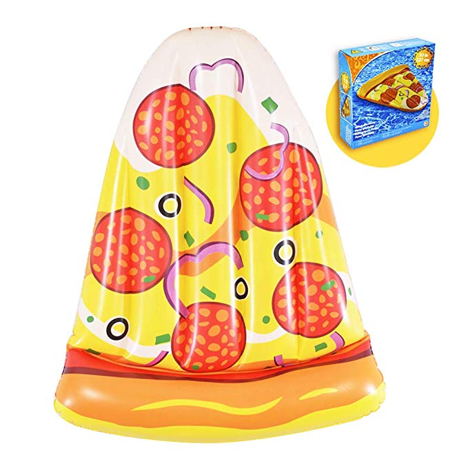 Pizza Float, Summer Fun Inflatable Pizza Slice Pool Float, Pizza Pool Toys of 50 Inches, Pool Float for Kids