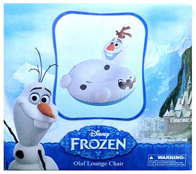 Disney Frozen Olaf Pool Water Lounge Chair Inflatable