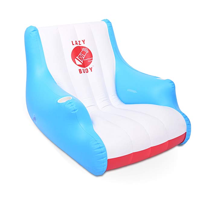 GoFloats Lazy Buoy Floating Lounge Chair with Cup Holders - The Most Comfortable Pool Float Ever