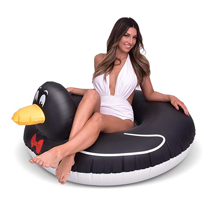 GoFloats Inflatable Penguin Pool Float Party Tube, Float in Style (for Adults and Kids)
