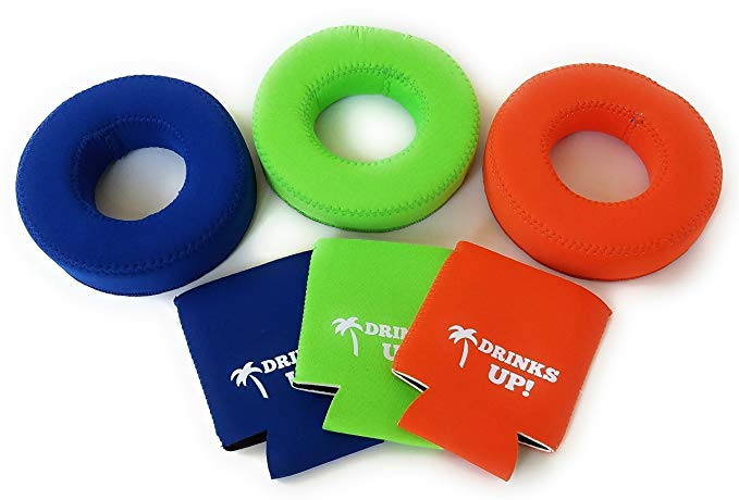 Drinks Up!! Neoprene Floating Drink Holder (3-Pack or 6-Pack)