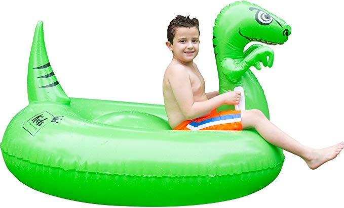 Floatie Kings Kids T-REX Pool Float - Premium Ride-on Inflatable