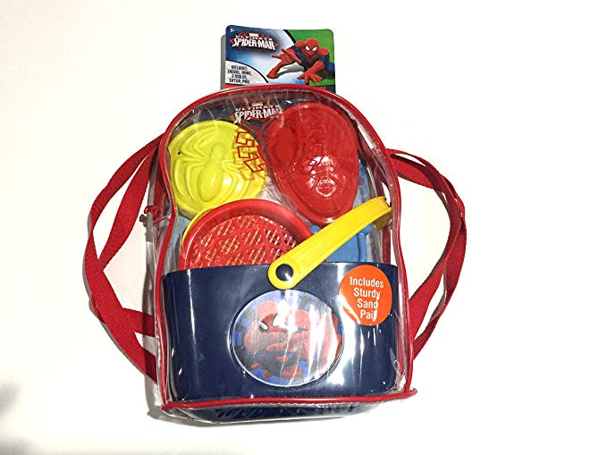 What Kids Want Spiderman Sand Backpack Set