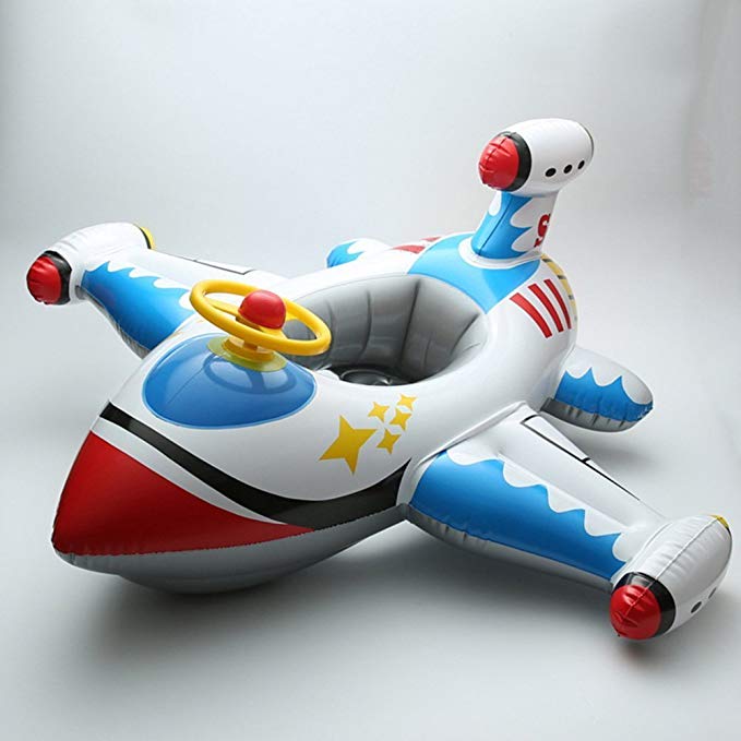 Micord Inflatable Airplane Swimming Float Seat Boat Pool