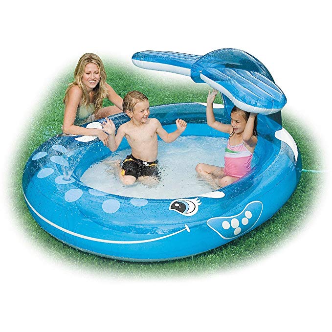Inflatable Whale Spray Pool