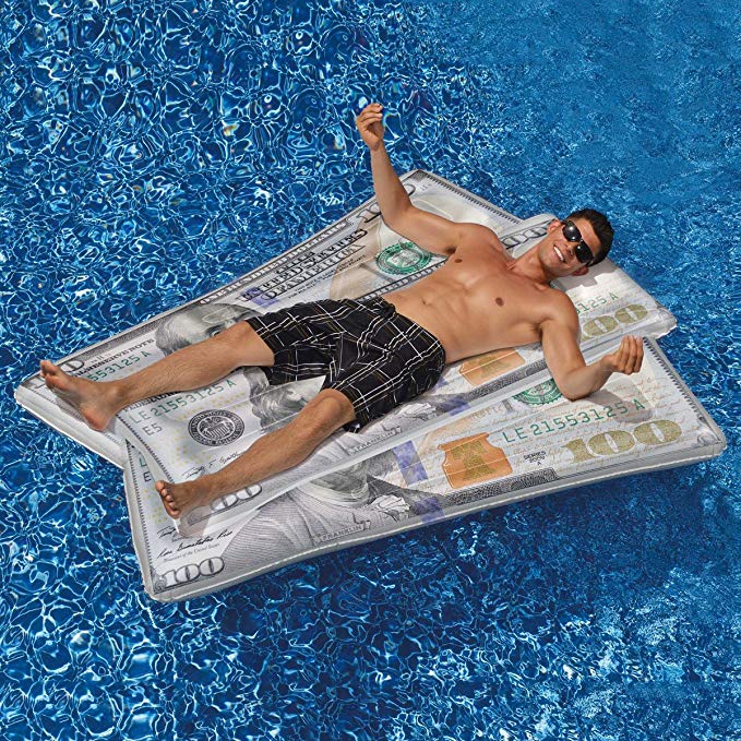 Swimline Ben Franklin Money Mat Pool Float